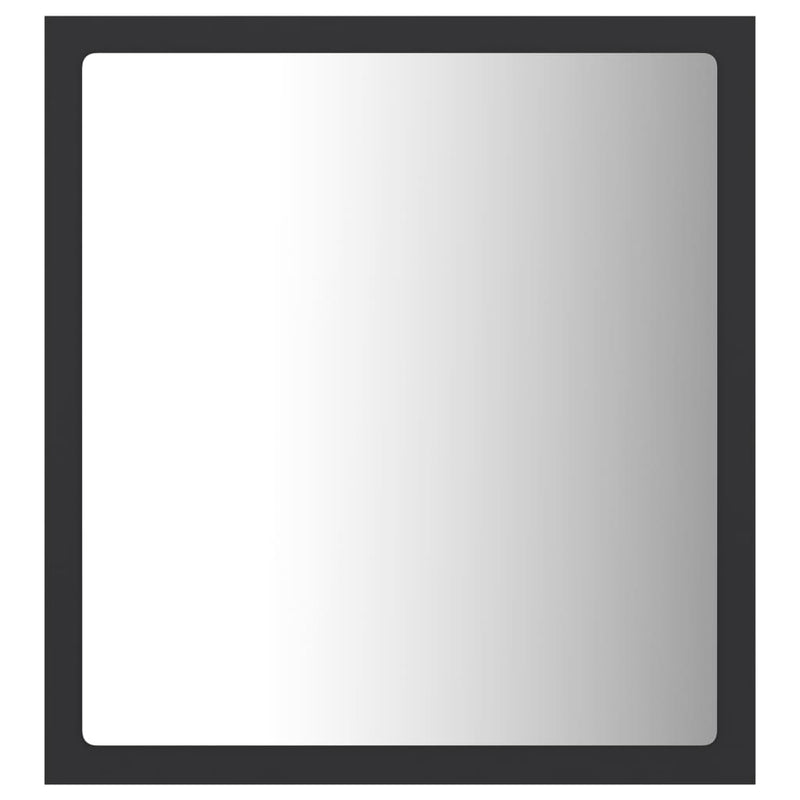 LED-badespeil 40x8,5x37 cm sponplate grå