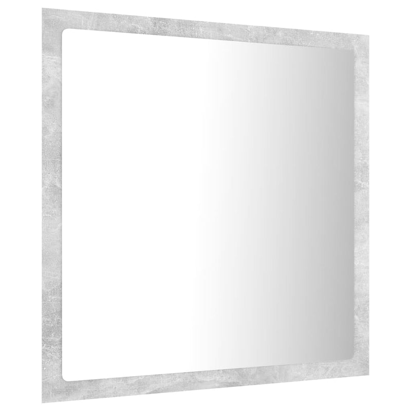 LED Badespeil 40x8,5x37 cm sponplate betonggrå