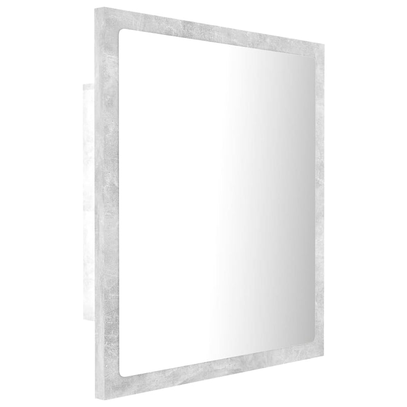 LED Badespeil 40x8,5x37 cm sponplate betonggrå