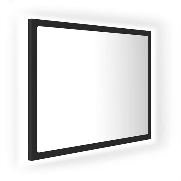 LED Baderomsspeil 60x8,5x37 cm sponplate grå