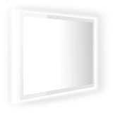 LED Baderomsspeil 60x8,5x37 cm sponplate høyglans hvit