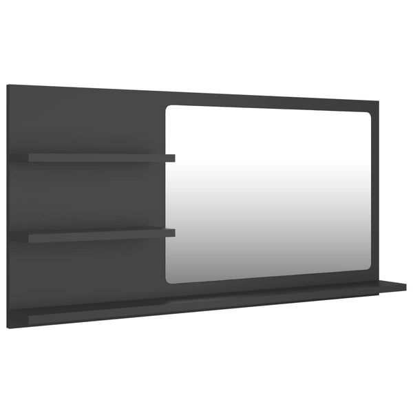 Baderomsspeil grå 90x10,5x45 cm sponplate