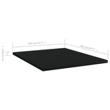 Hylleplater 8 stk svart 40x50x1,5 cm sponplate