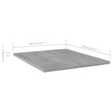 Hylleplater 8 stk betonggrå 40x50x1,5 cm sponplate
