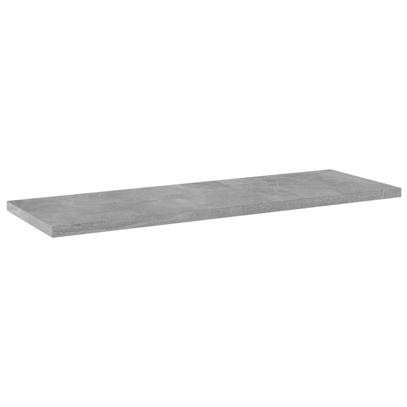 Hylleplater 4 stk betonggrå 60x20x1,5 cm sponplate