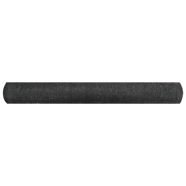 Skjermnett svart 1x25 m HDPE 195 g/m²