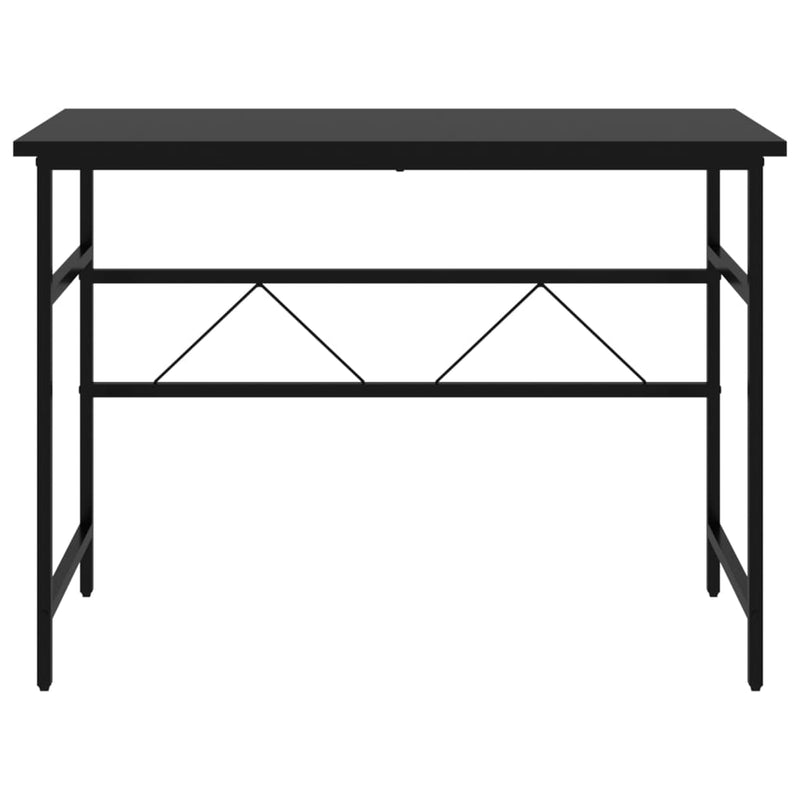 PC-bord svart 105x55x72 cm MDF og metall