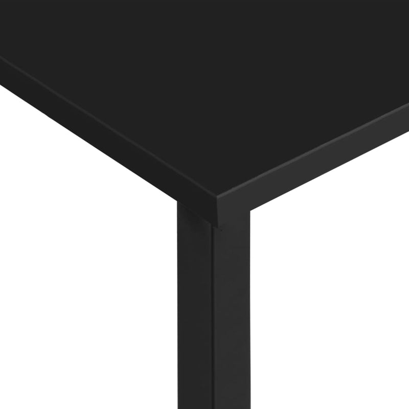 PC-bord svart 105x55x72 cm MDF og metall