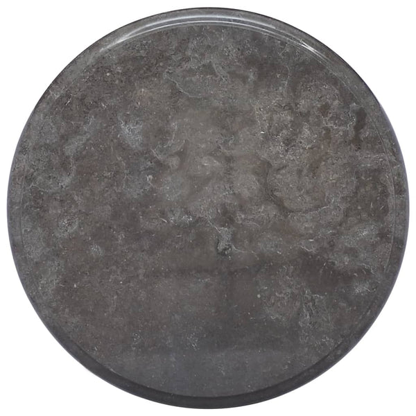 Bordplate svart Ø40x2,5 cm marmor
