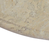 Bordplate kremhvit Ø60x2,5 cm marmor