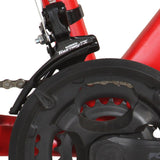 Terrengsykkel 21 trinn 29-tommers hjul 58 cm ramme rød