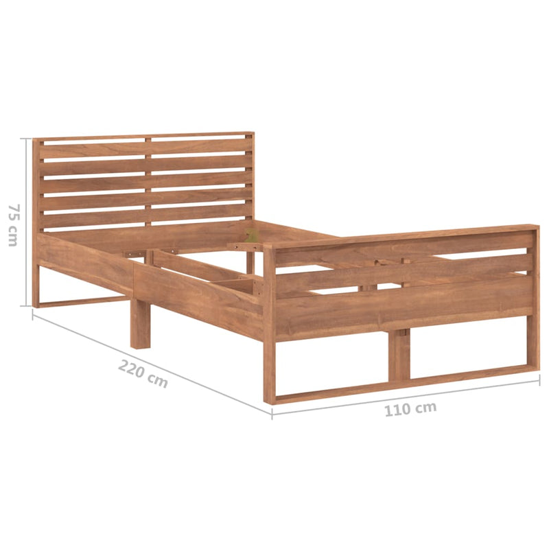 Sengeramme heltre teak 100x200 cm