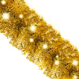 Julekrans med LED-lys 20 m gull