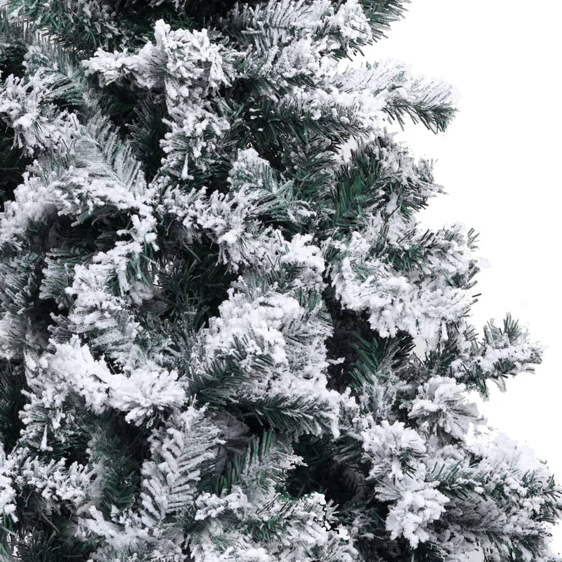 Kunstig juletre med flokket snø grønn 300 cm PVC