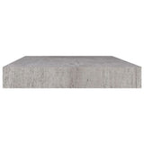 Flytende vegghylle betonggrå 50x23x3,8 cm MDF