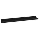 Vegghyller 4 stk svart 60x9x3 cm