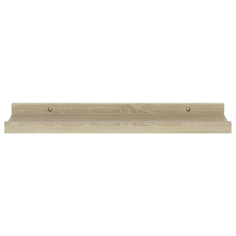 Vegghyller 2 stk sonoma eik 40x9x3 cm