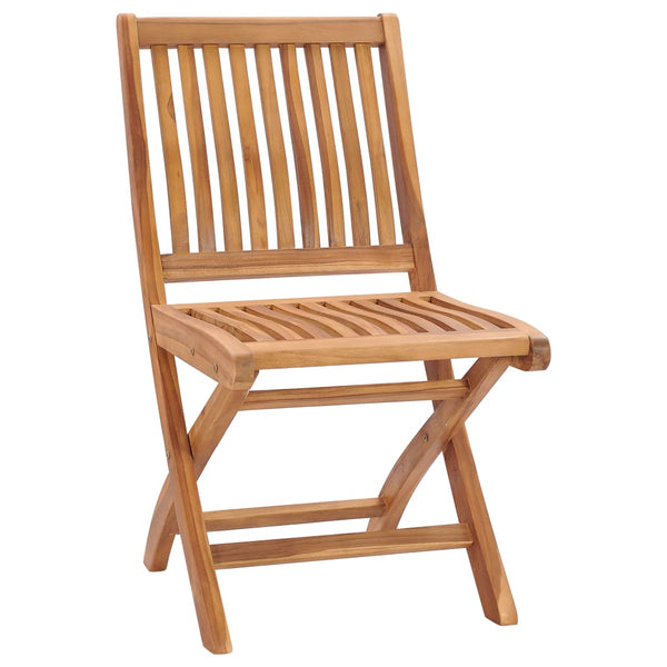 Sammenleggbare hagestoler 4 stk heltre teak