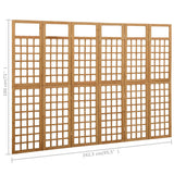 Romdeler/espalier 6 paneler heltre gran 242,5x180 cm
