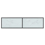 Konsollbord hvit 140x35x75,5 cm herdet glass