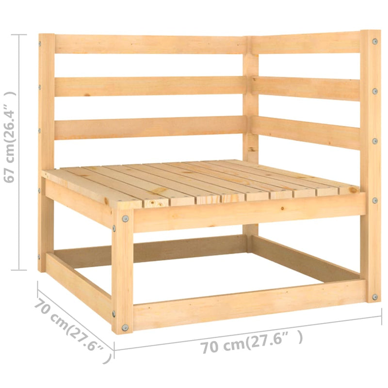 Hagesofagruppe med puter 11 deler heltre furu