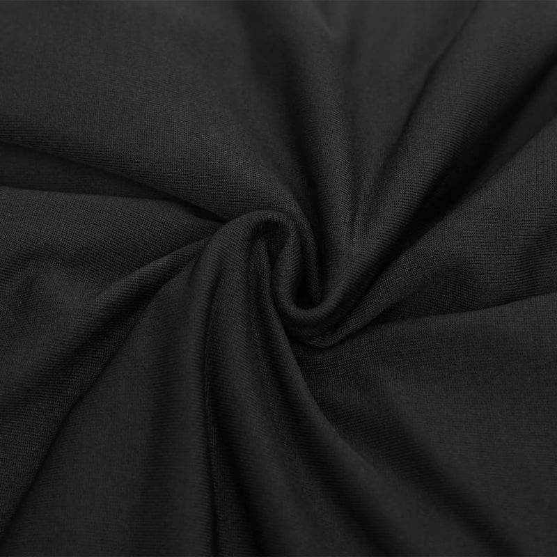 4-seters sofaovertrekk polyester svart