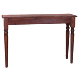 Konsollbord klassisk brun 110x30x75 cm heltre mahogni