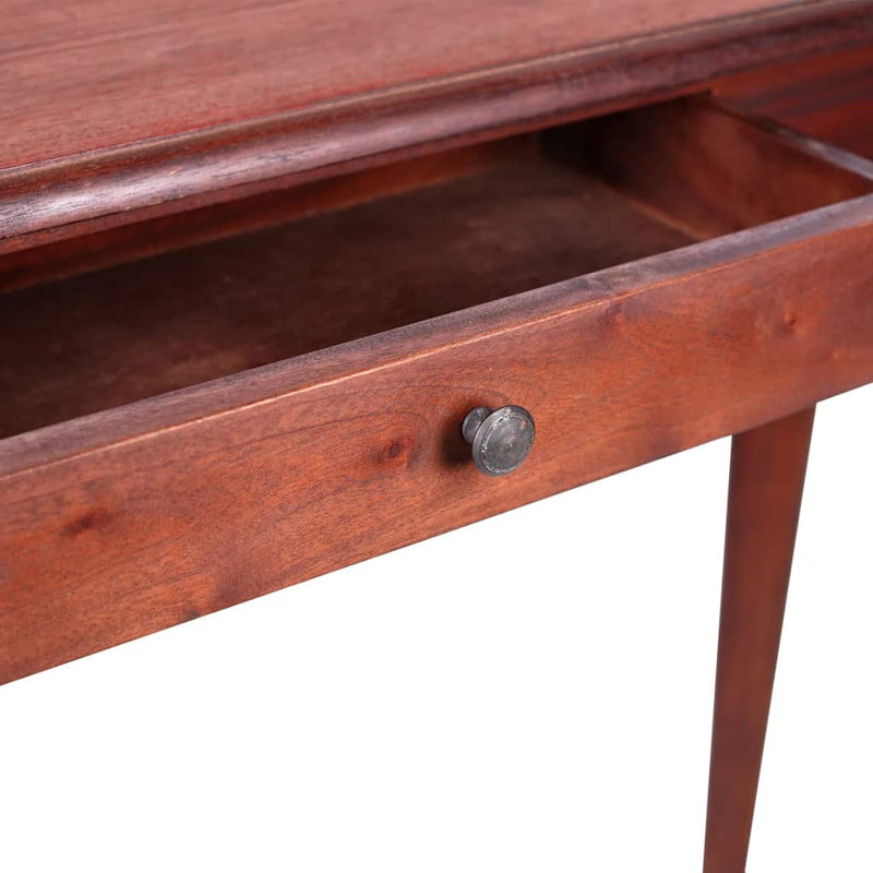 Konsollbord klassisk brun 110x30x75 cm heltre mahogni