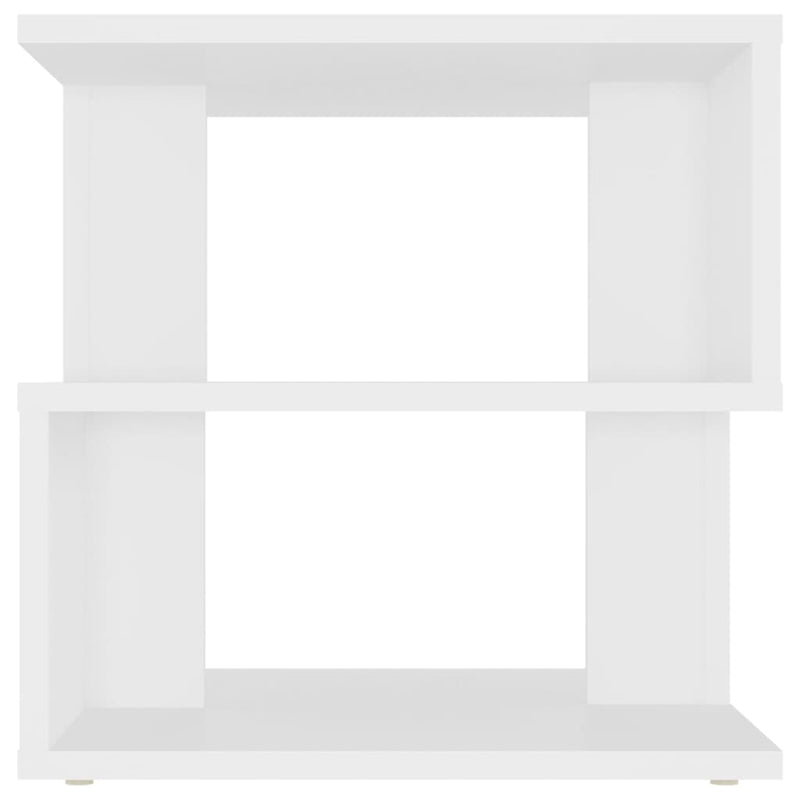 Sidebord hvit 40x40x40 cm sponplate