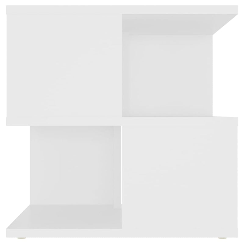 Sidebord hvit 40x40x40 cm sponplate