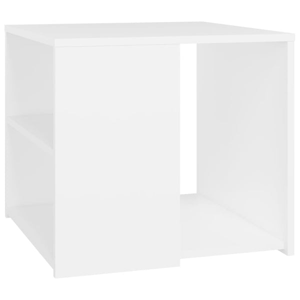 Sidebord hvit 50x50x45 cm sponplate