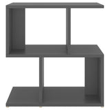 Nattbord grå 50x30x51,5 cm sponplate