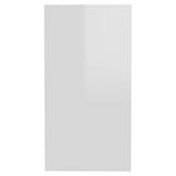 Sidebord høyglans hvit 50x26x50 cm sponplate