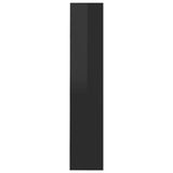 Veggskoskap høyglans svart 60x18x90 cm sponplater