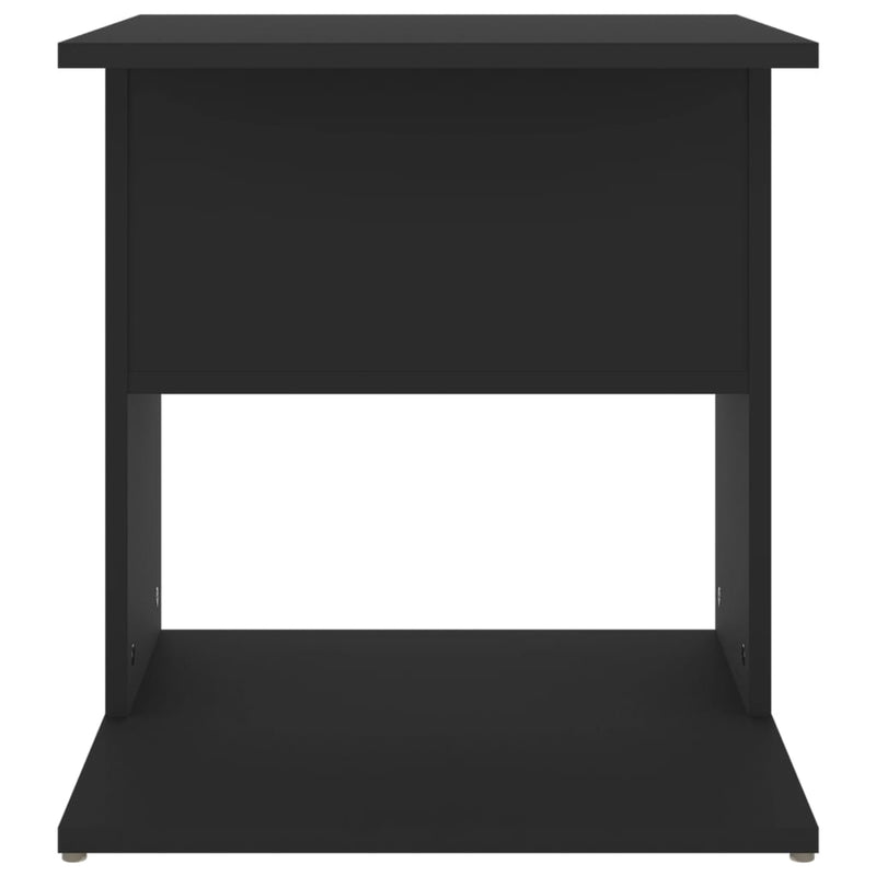 Sidebord svart 45x45x48 cm sponplate