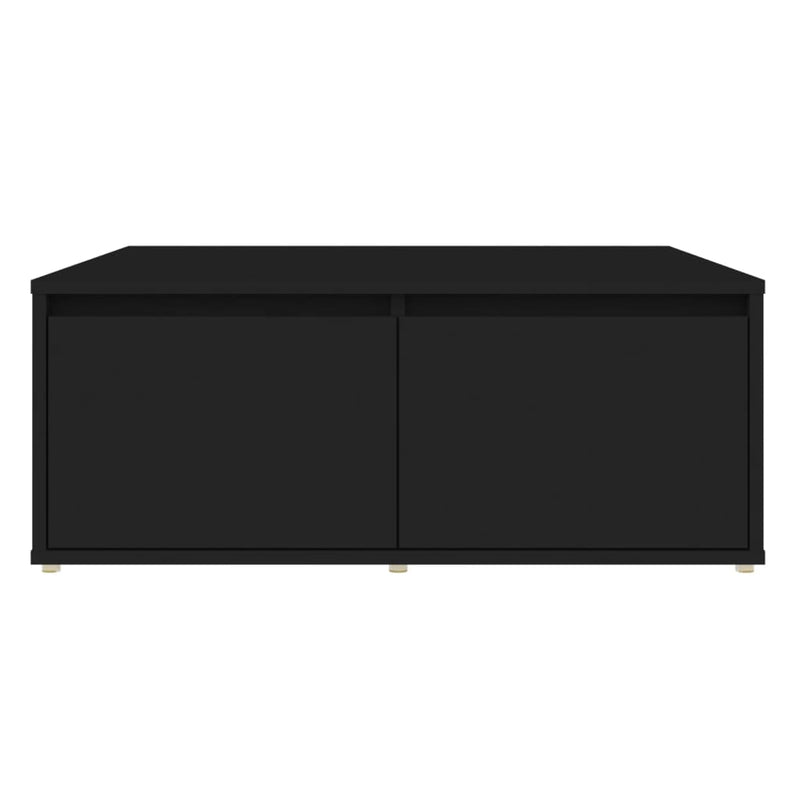 Salongbord svart 80x80x31 cm sponplate