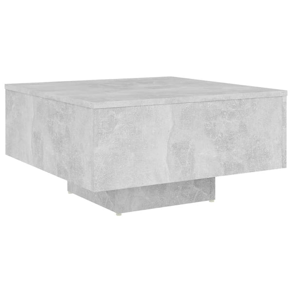 Salongbord betonggrå 60x60x31,5 cm sponplate