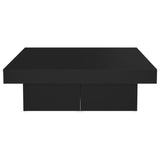 Salongbord svart 90x90x28 cm sponplate
