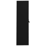 Garderobe svart 80x50x180 cm stål