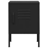 Nattbord svart 35x35x51 cm stål