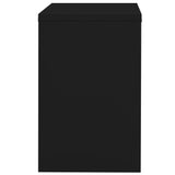 Arkivskap 90x46x72,5 cm stål svart