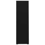 Arkivskap 90x46x164 cm stål svart