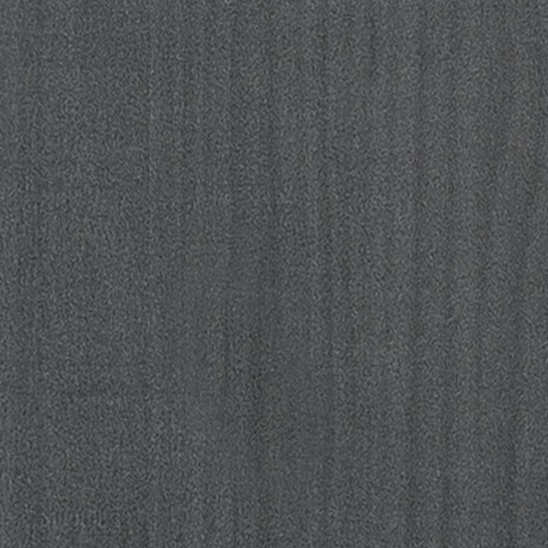 Bokhylle 4 nivåer grå 60x30x140 cm heltre furu