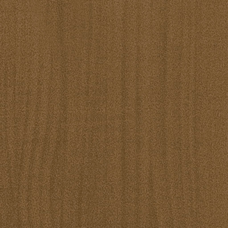 Bokhylle 2 nivåer brun 100x30x70 cm heltre furu