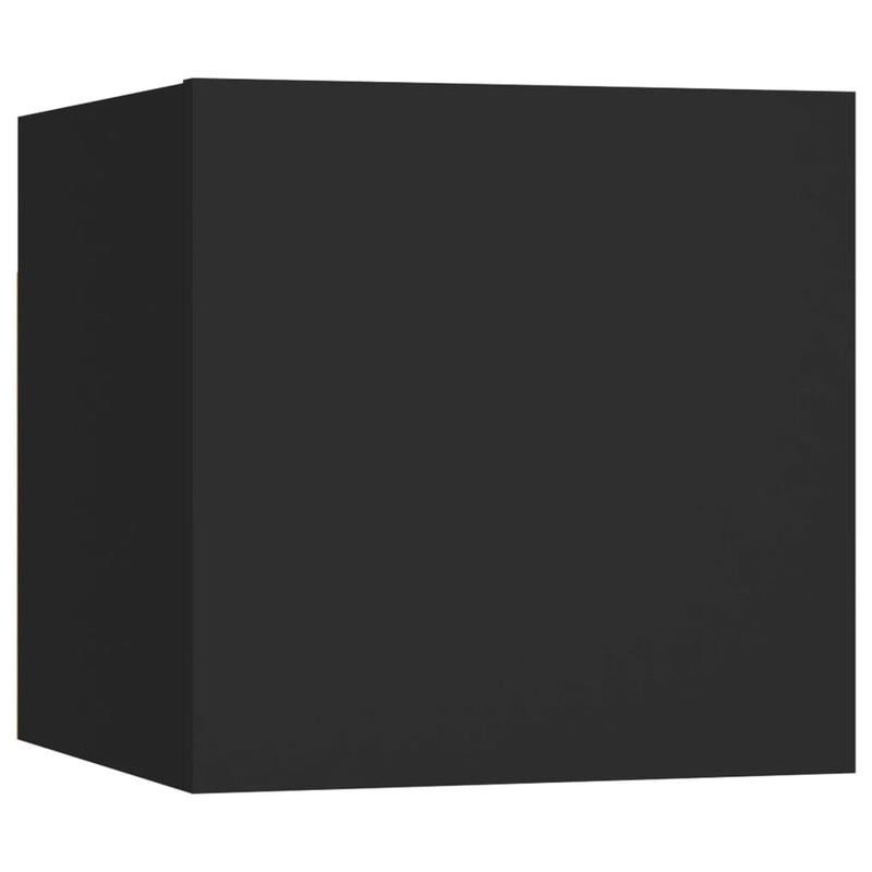 TV-benksett 10 deler svart sponplate