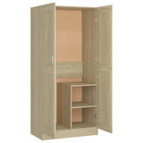 Garderobe sonoma eik 82,5x51,5x180 cm sponplate