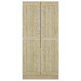 Garderobe sonoma eik 82,5x51,5x180 cm sponplate