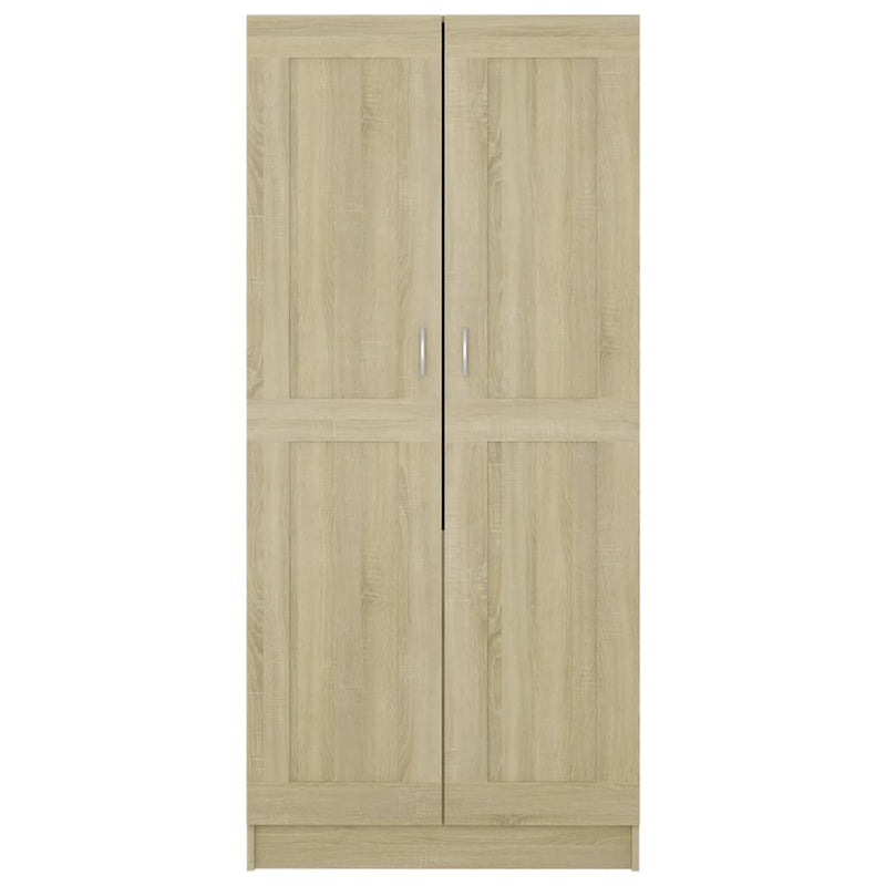 Garderobe sonoma eik 82,5x51,5x180 cm sponplate