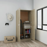 Garderobe sonoma eik 82,5x51,5x180 cm sponplate