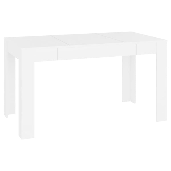 Spisebord hvit 140x74,5x76 cm sponplate